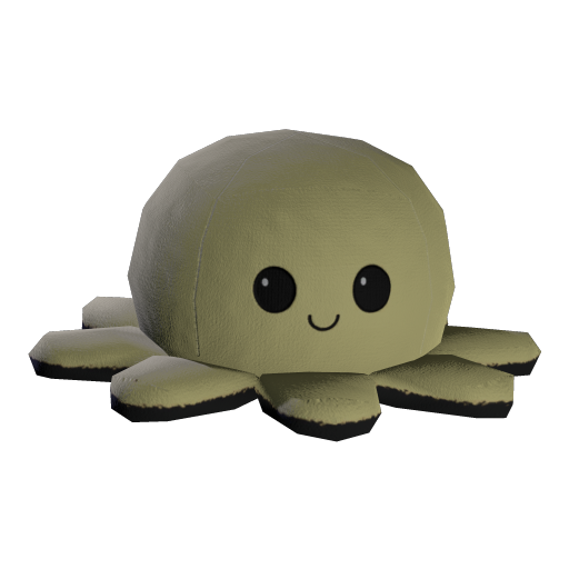 Octopus Plush Pastel Yellow