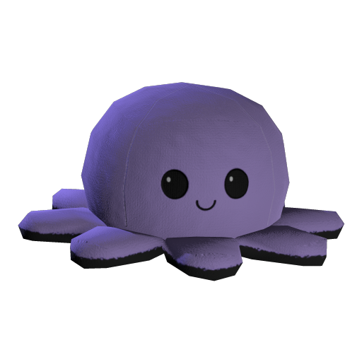 Octopus Plush Pastel Purple
