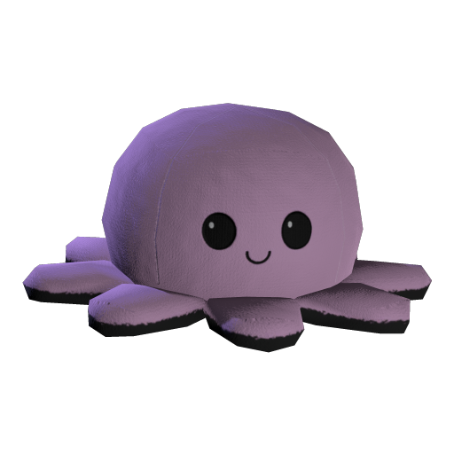 Octopus Plush Pastel Pink
