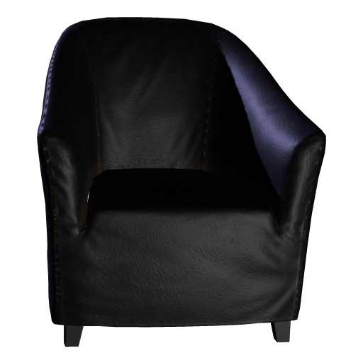 Barrel Accent Chair (Black)