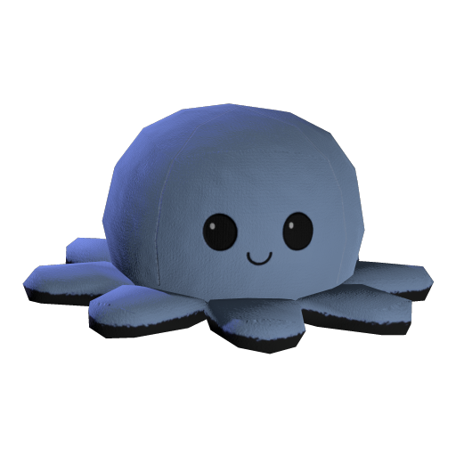 Octopus Plush Pastel Blue